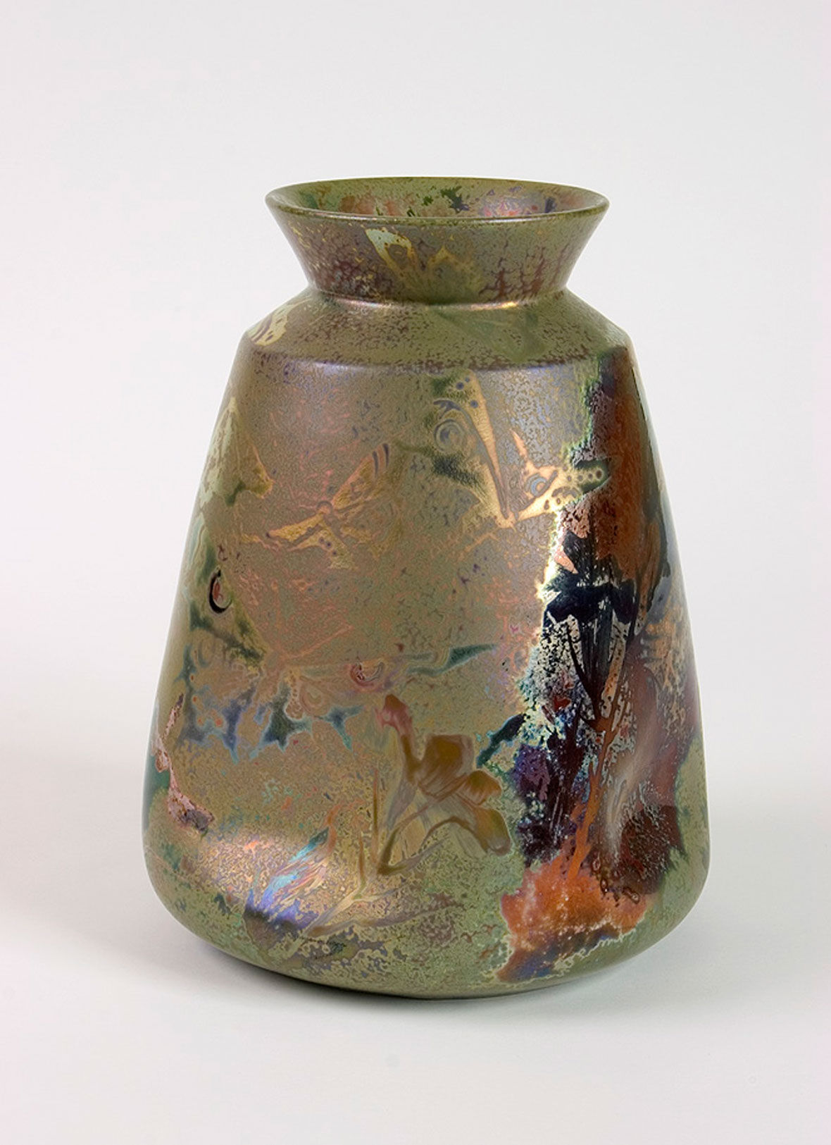 Massier and Levy Iridescent Vase
